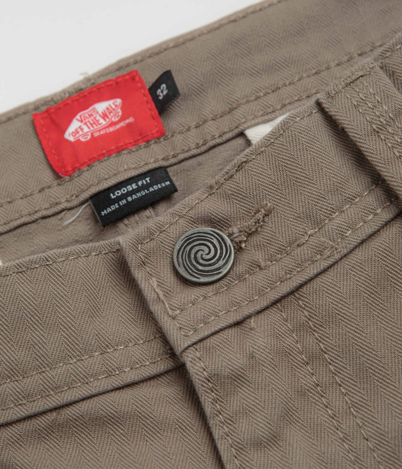 Vans Skate Loose Pleated Pants in Walnut