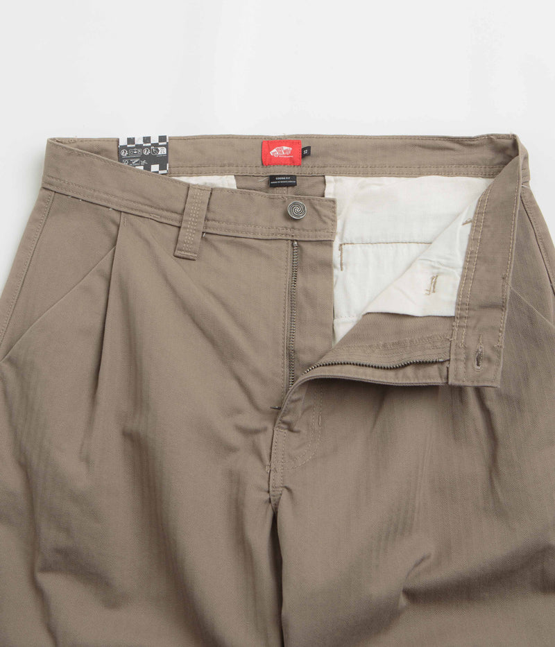 Vans Skate Loose Pleated Pants in Walnut