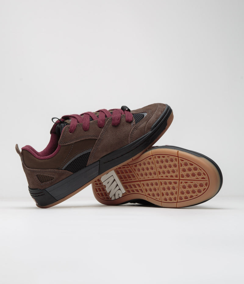 Vans Skate Mixxa Shoes in Brown and Black
