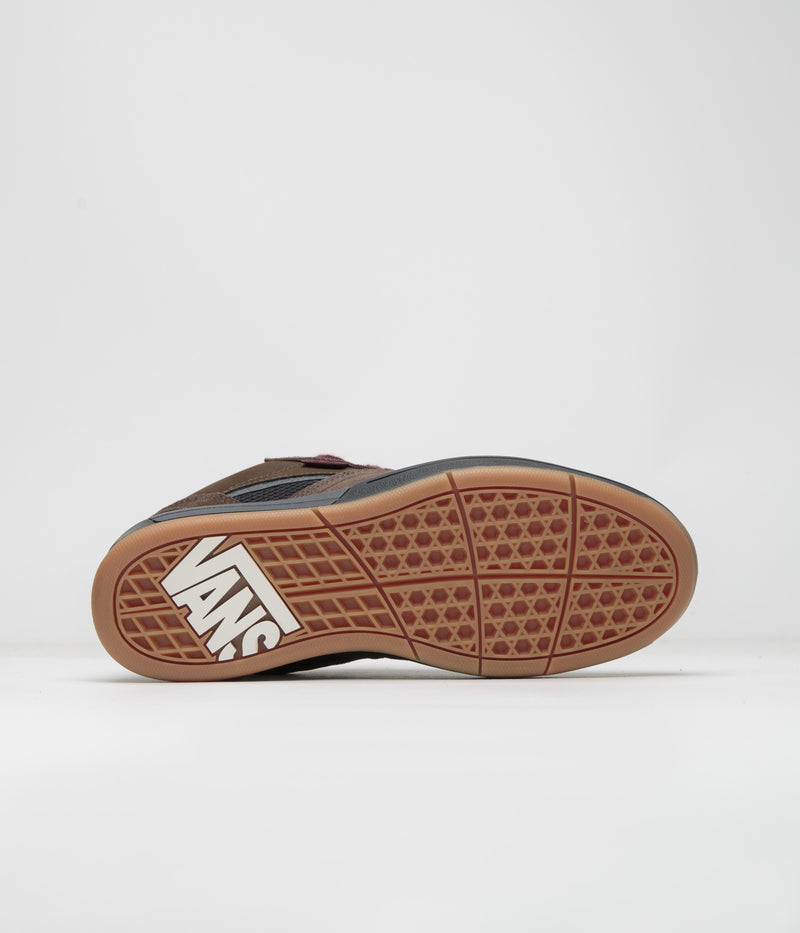 Vans Skate Mixxa Shoes in Brown and Black