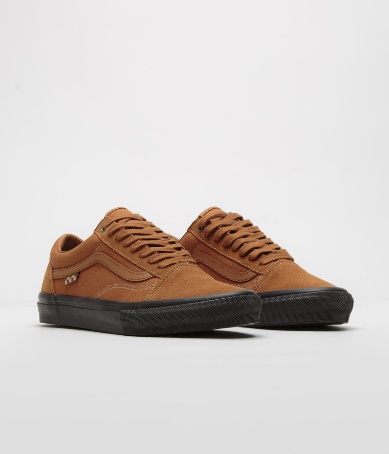 Vans Skate Old Skool Shoes in Sienna and Chocolate