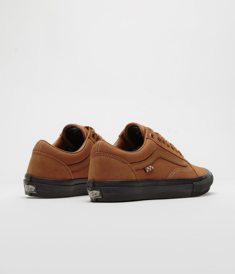 Vans Skate Old Skool Shoes in Sienna and Chocolate