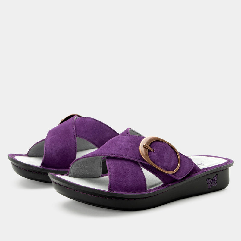 Vanya Deep Amethyst Sandal | Alegria Shoes
