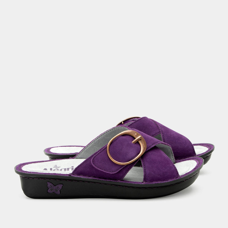 Vanya Deep Amethyst Sandal | Alegria Shoes