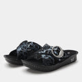 Vanya Moon Shadow Silver Sandal | Alegria Shoes
