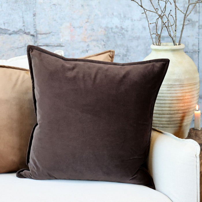 Velour Mocca Cushion