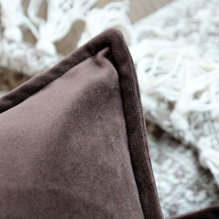Velour Mocca Cushion