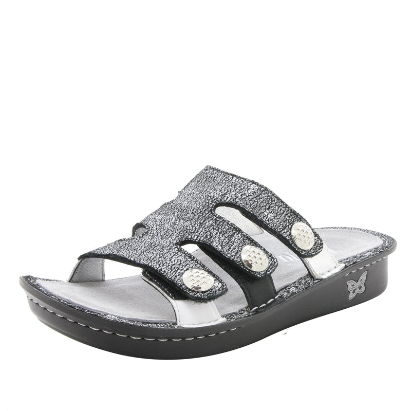 Venice Chirpy Pewter Sandal | Alegria Shoes