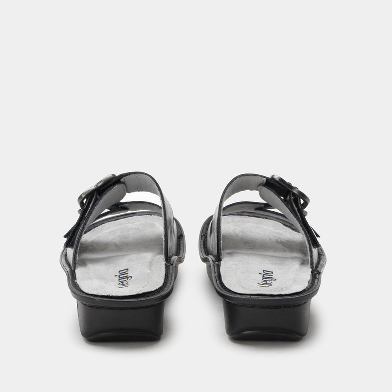 Verah Black Sandal | Alegria Shoes