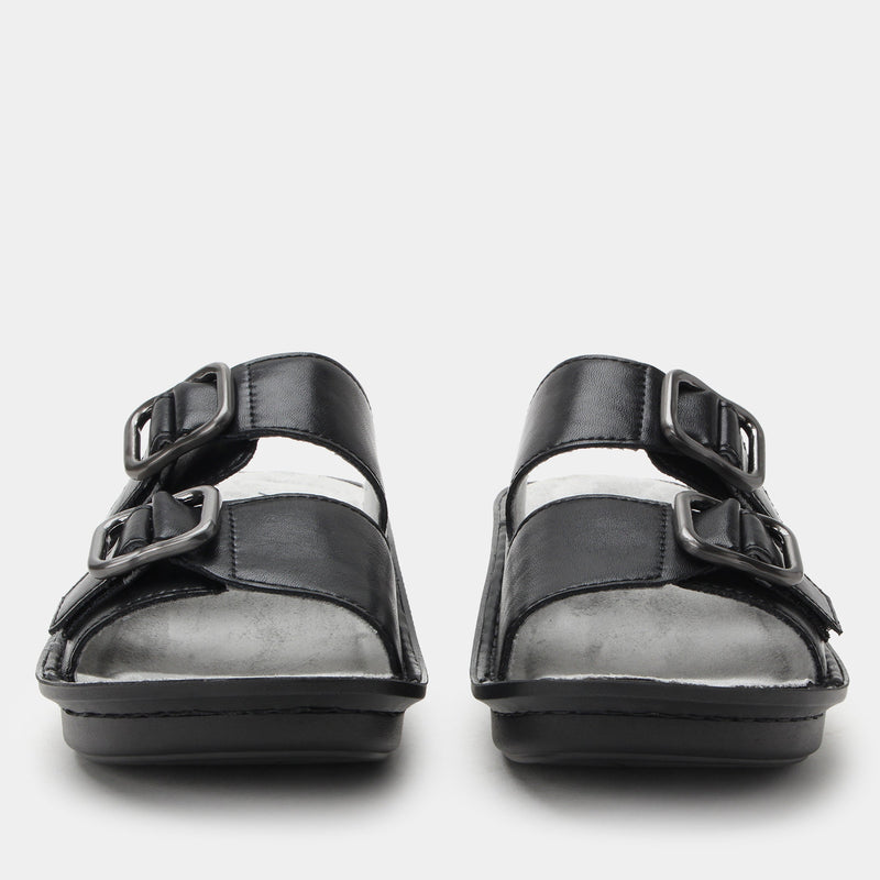 Verah Black Sandal | Alegria Shoes