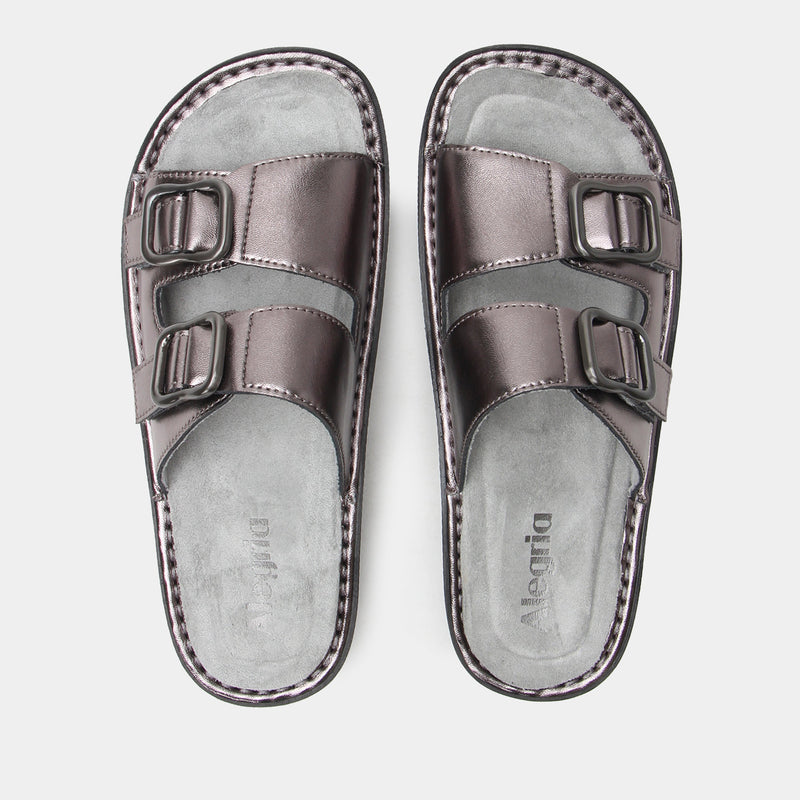 Verah Pewter Power Sandal | Alegria Shoes