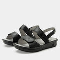 Verona Basketry Black Sandal | Alegria Shoes