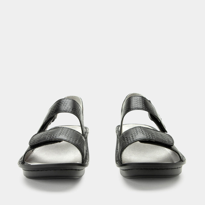 Verona Basketry Black Sandal | Alegria Shoes