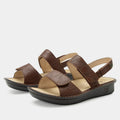 Verona Basketry Coffee Sandal | Alegria Shoes