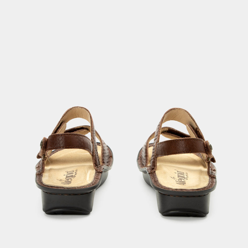 Verona Basketry Coffee Sandal | Alegria Shoes