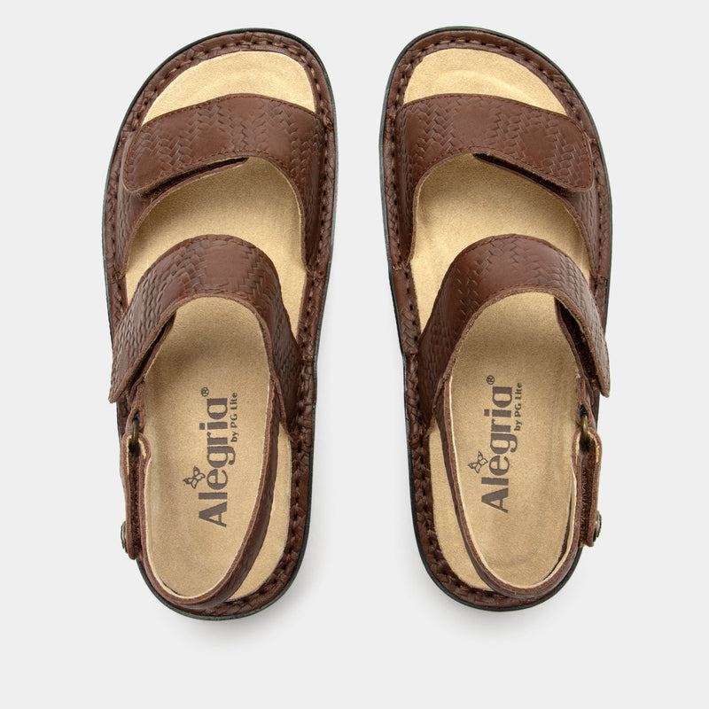 Verona Basketry Coffee Sandal | Alegria Shoes
