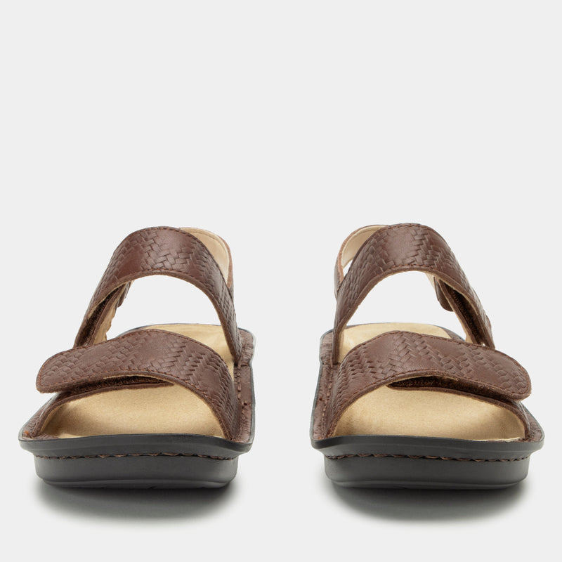 Verona Basketry Coffee Sandal | Alegria Shoes