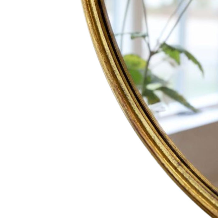 Versailles Round Antique Brass Mirror