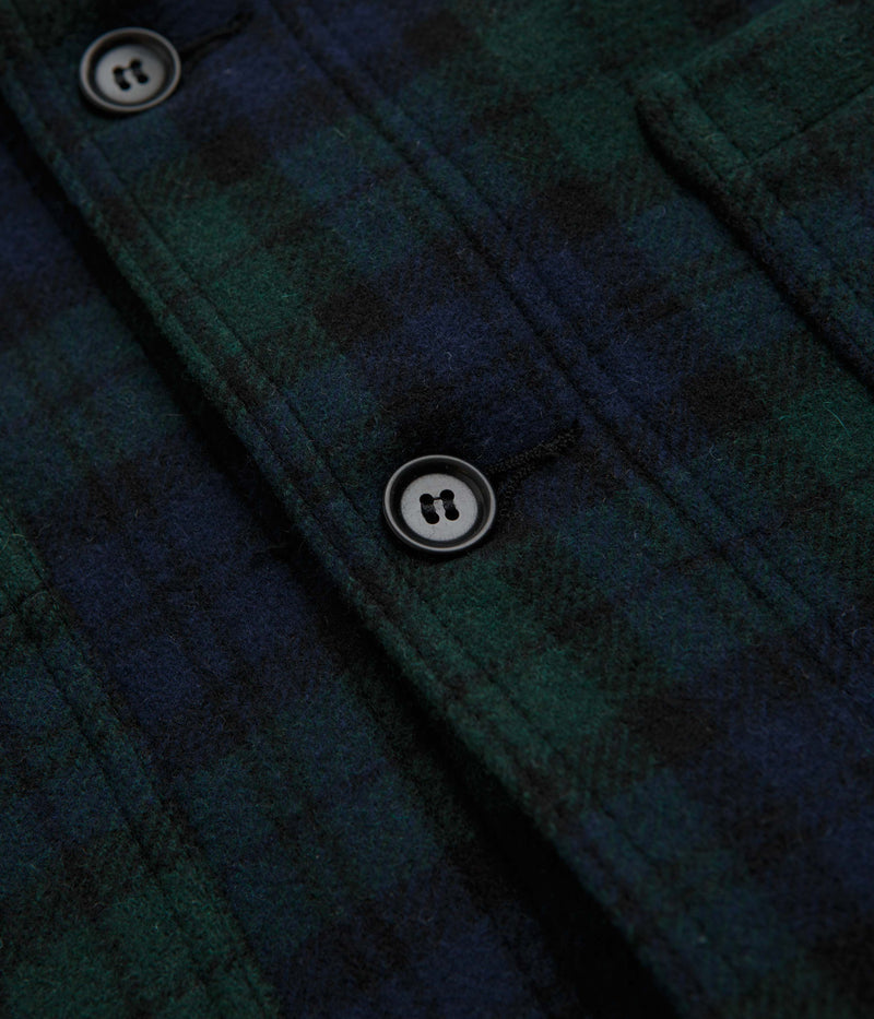 Vetra No.4 Melton Workwear Jacket in Blackwatch