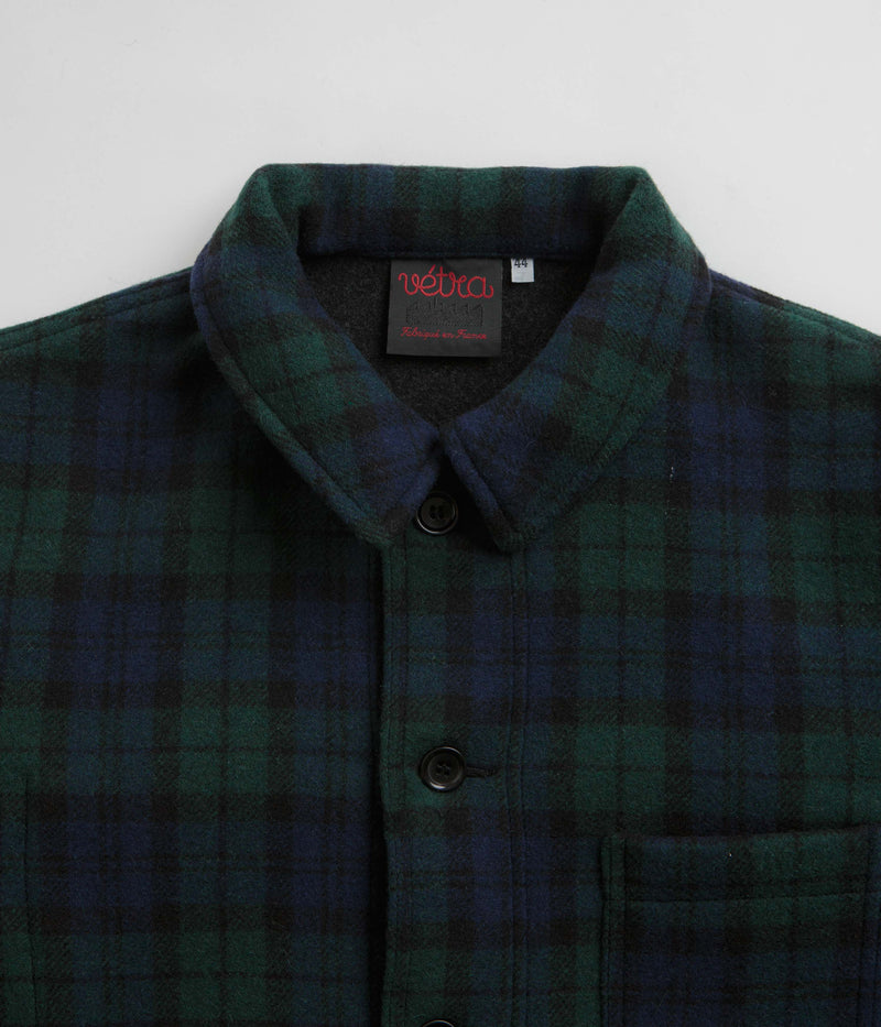 Vetra No.4 Melton Workwear Jacket in Blackwatch