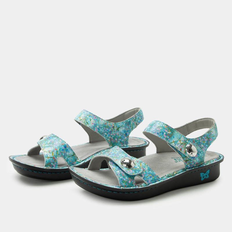Vienna Aqua Flora Sandal | Alegria Shoes