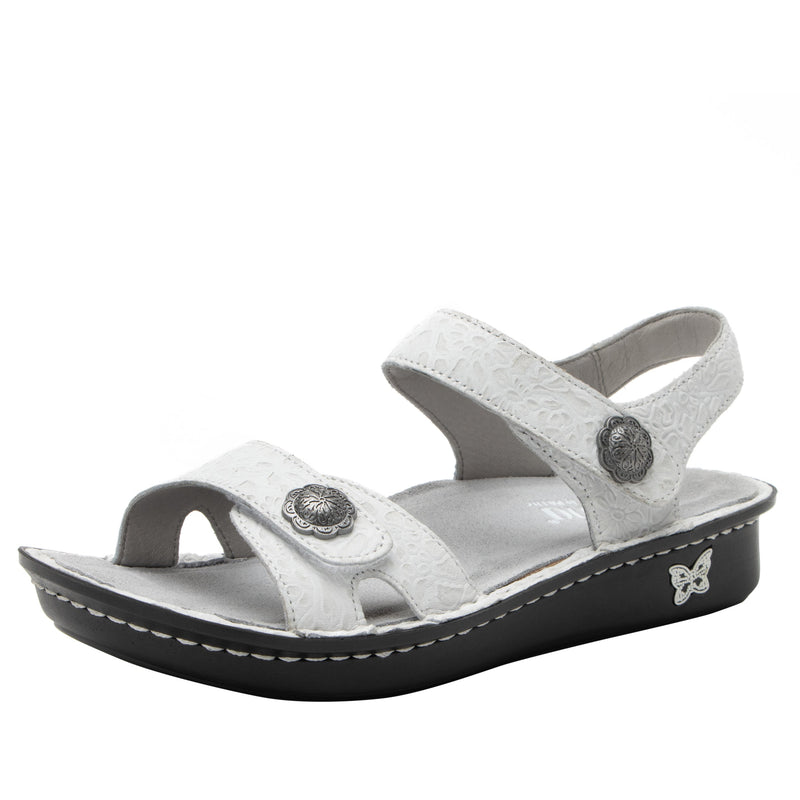 Vienna Delicut White Sandal | Alegria Shoes