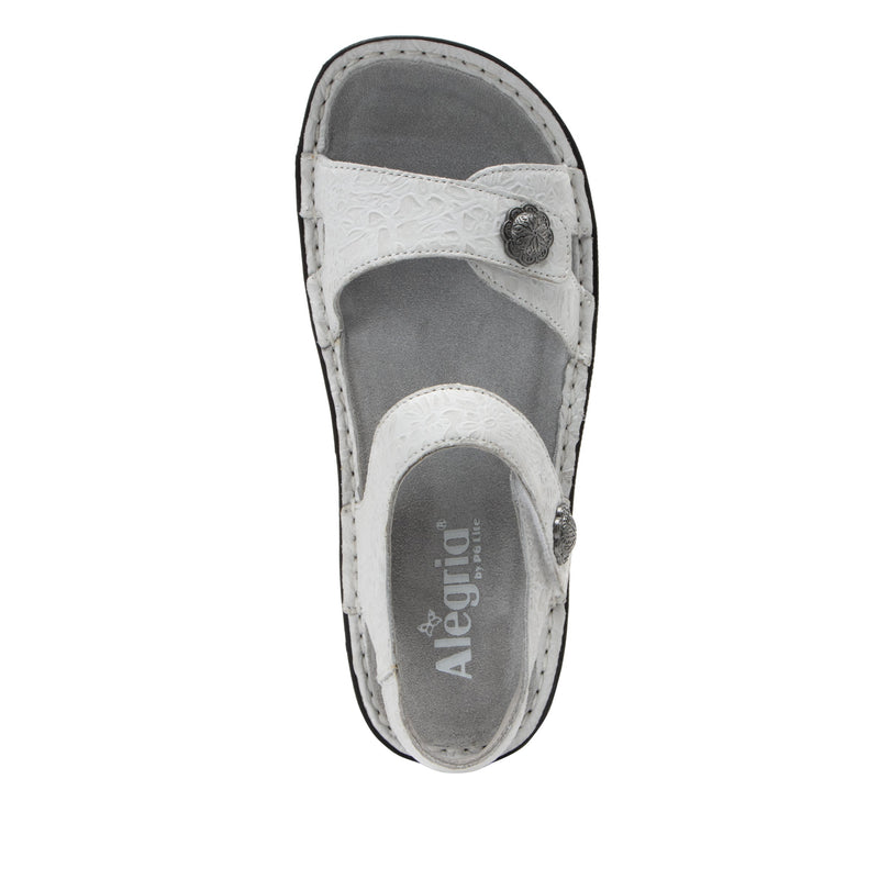 Vienna Delicut White Sandal | Alegria Shoes