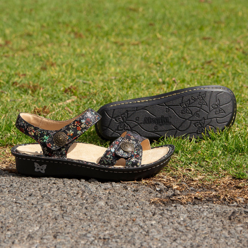 Vienna Posh Sandal with two adjustable hook and loop strap closures and ankle strap - VIE-7516_S2