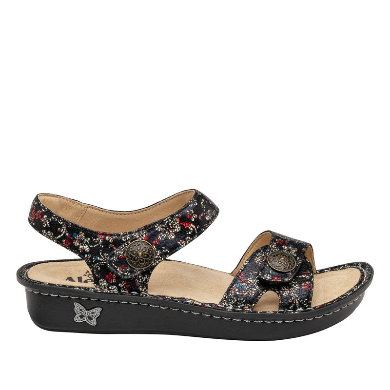 Vienna Posh Sandal with two adjustable hook and loop strap closures and ankle strap - VIE-7516_S3