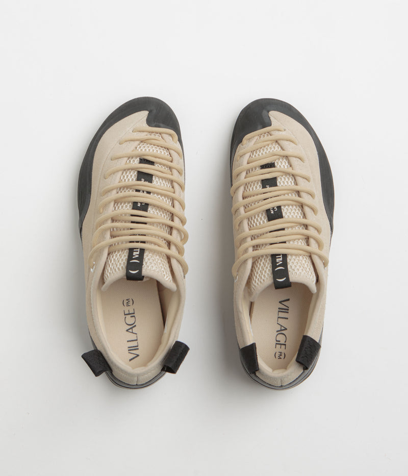 Village PM 1.00 PM Shoes in Cream Beige and Natural Black