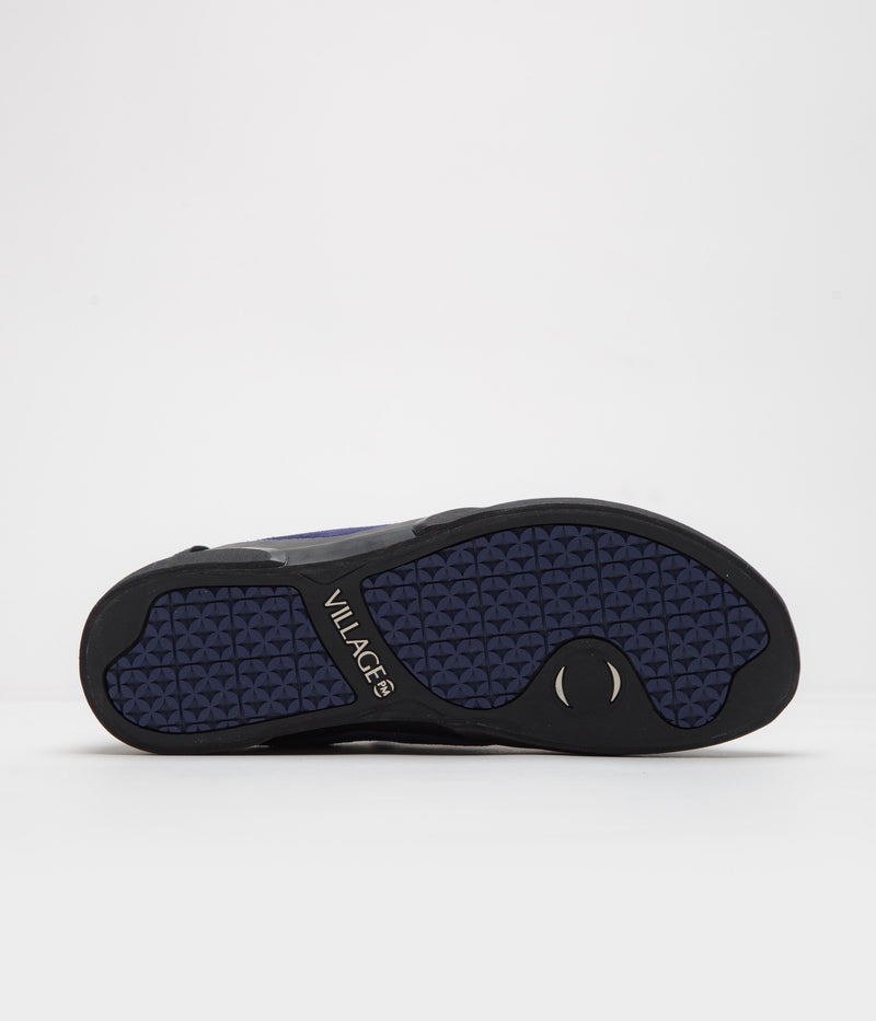 Village PM 1.00 PM Shoes in Navy and Purple and Natural Black