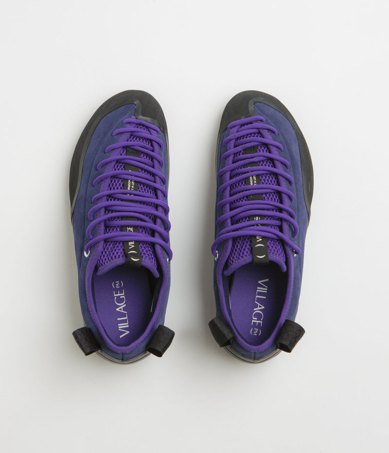Village PM 1.00 PM Shoes in Navy and Purple and Natural Black