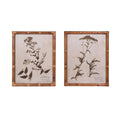 Vintage Botanical Frames Prints - Set of 2