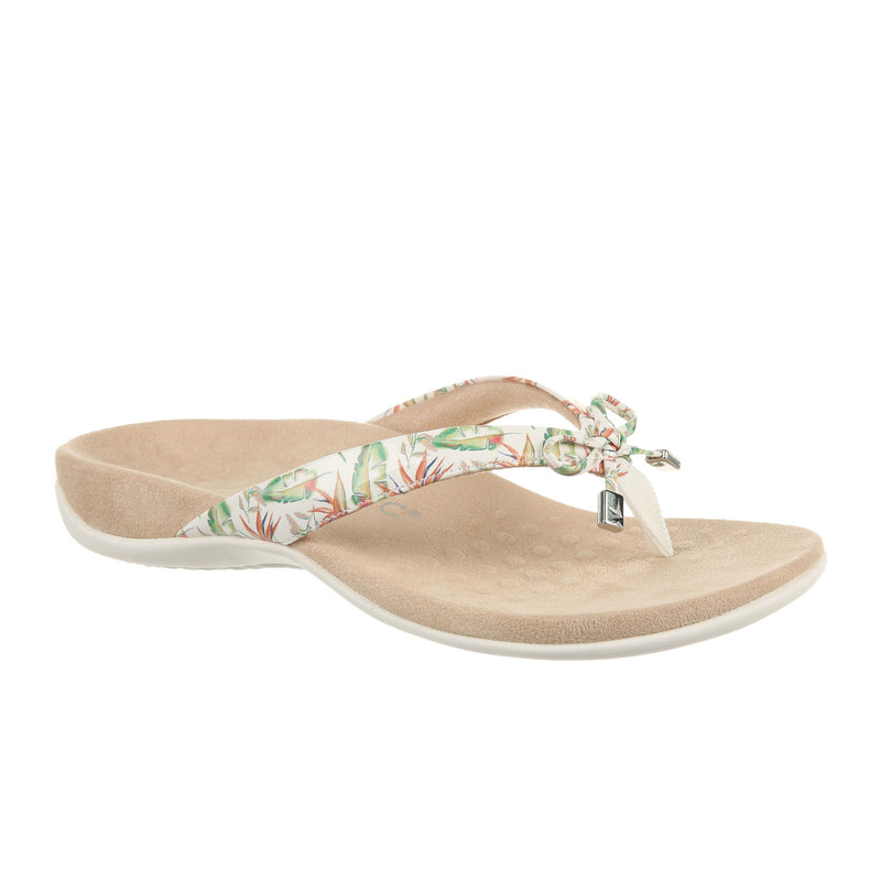 Vionic Bella II Sandal (Women) - Marshmallow Floral Sandal - Thong - The Heel Shoe Fitters