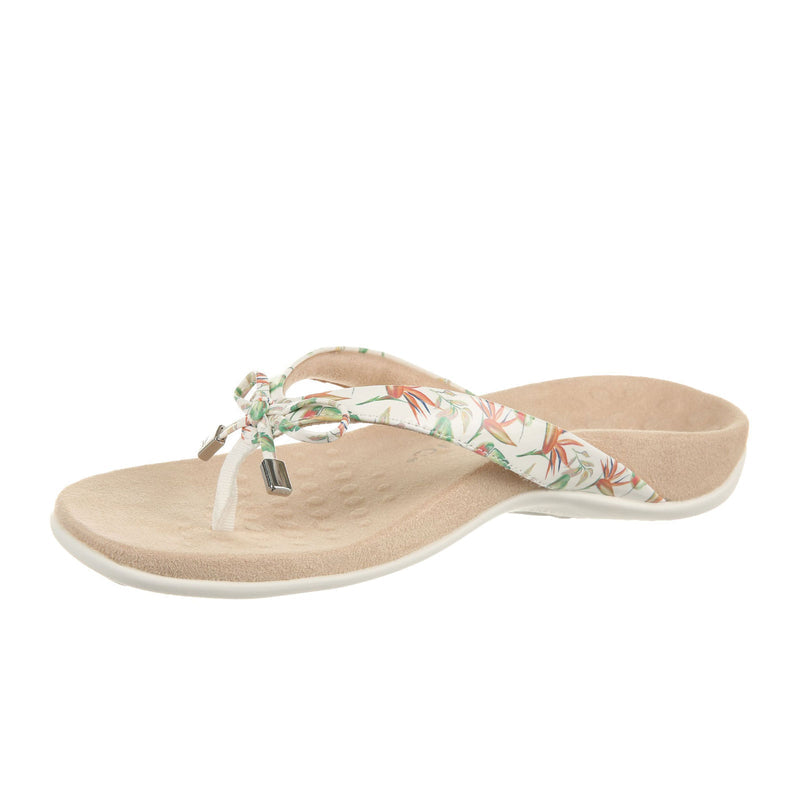 Vionic Bella II Sandal (Women) - Marshmallow Floral Sandal - Thong - The Heel Shoe Fitters