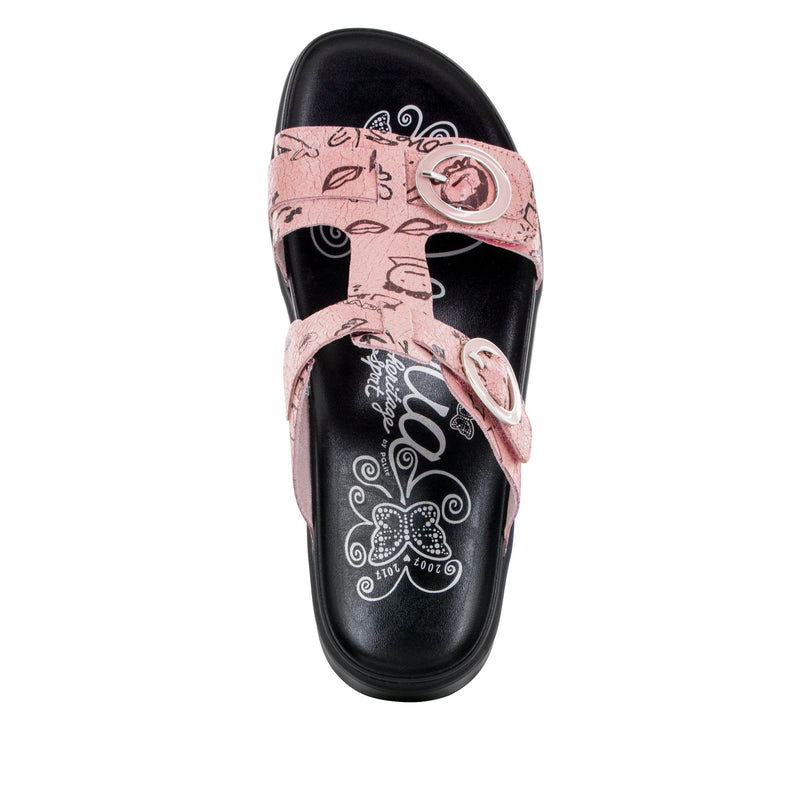 Vita Red Scribble Sandal | Alegria Shoes