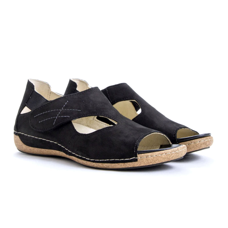 Waldlaufer Bailey 342004 Backstrap Sandal (Women) - Black Sandal - Backstrap - The Heel Shoe Fitters