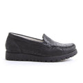 Waldlaufer Hegli 549001 Slip On Loafer (Women) - Black Snake Dress-Casual - Loafers - The Heel Shoe Fitters