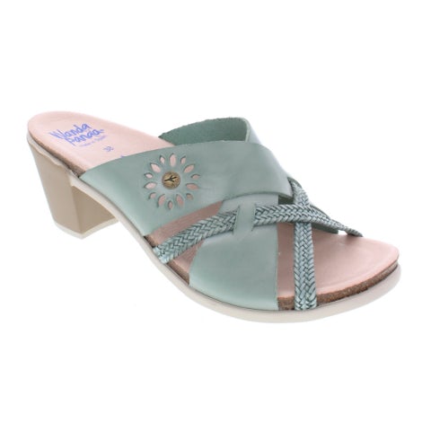 Wanda Panda Willow Slide Sandal (Women) - Grey Blue Sandal - Heel/Wedge - The Heel Shoe Fitters