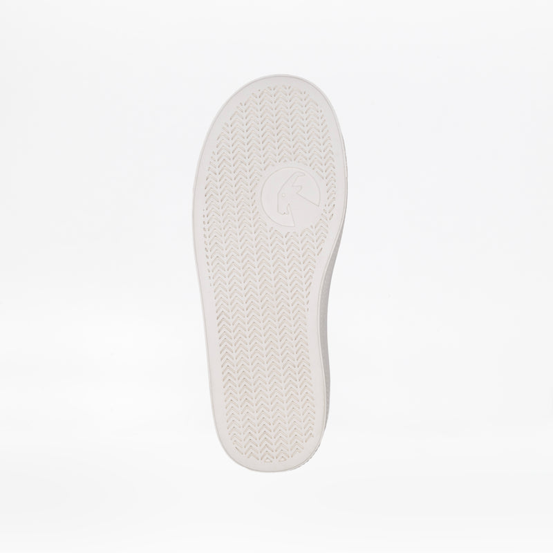 The image shows the sole of a Wavy Rainbow BILLY Classic Lace High kids sneaker by BILLY Footwear, featuring a herringbone tread and circular logo on the heel. The plain white background highlights its convenient wraparound zipper design.