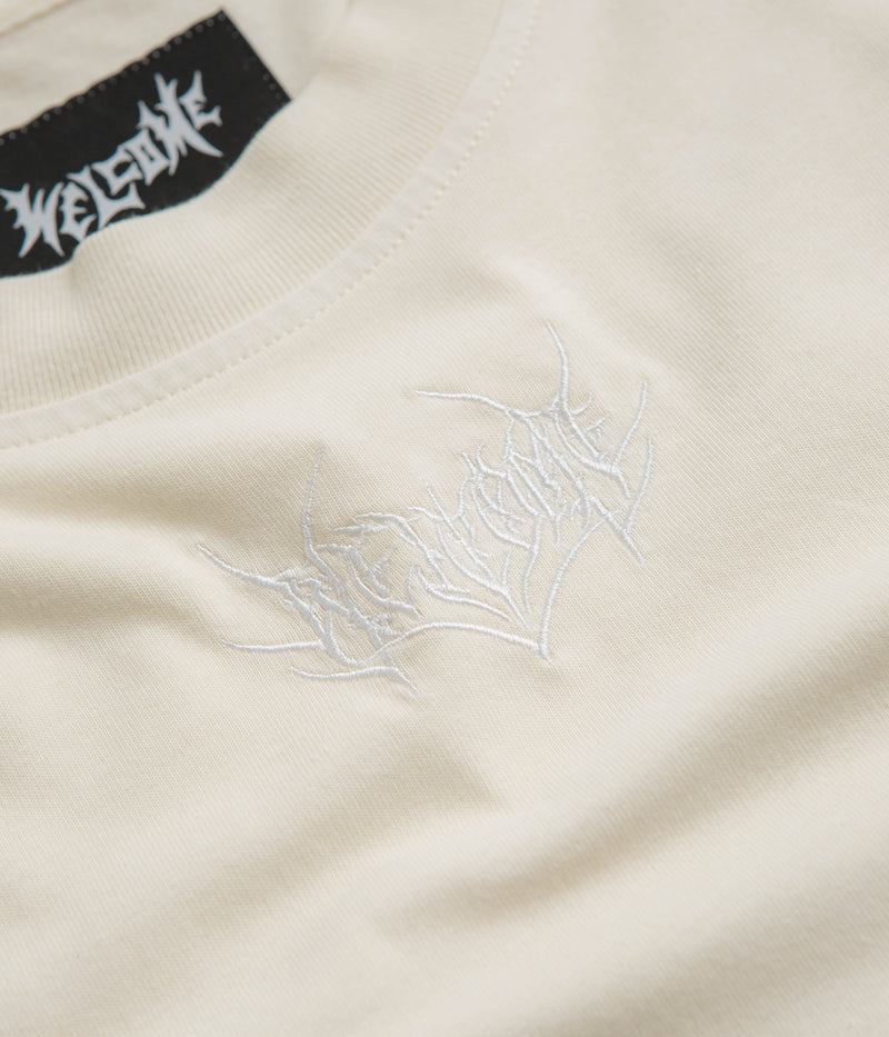 Welcome Shard Layered Knit Long Sleeve T-Shirt in Bone