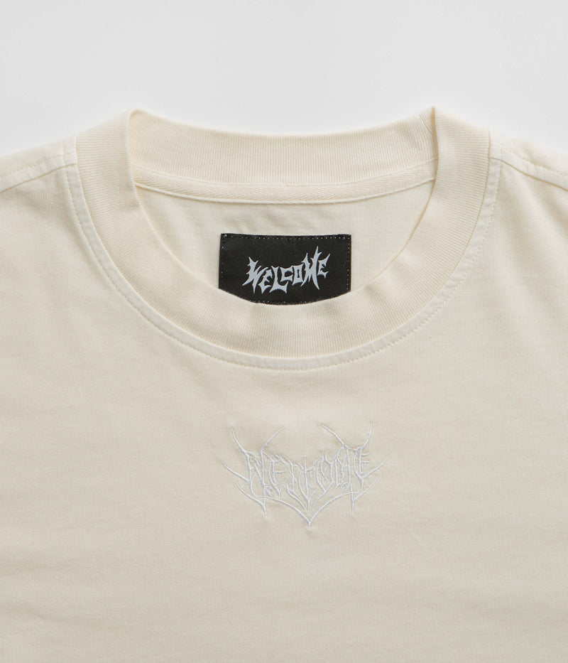 Welcome Shard Layered Knit Long Sleeve T-Shirt in Bone