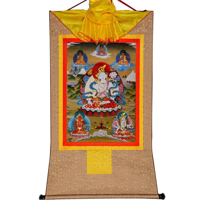 White Tara - Tibetan thangka painting, view 8