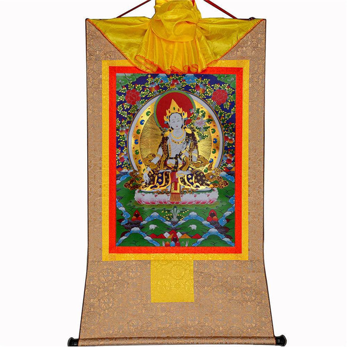 White Tara - Tibetan thangka painting, view 8