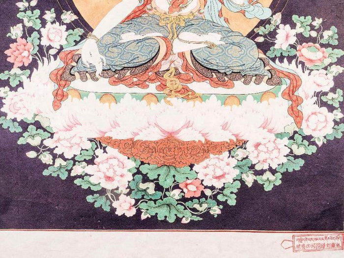 White Tara,Woodblock Thangka Art - Tibetan thangka painting, view 4