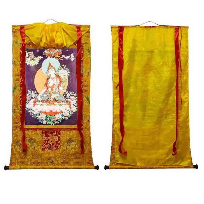 White Tara,Woodblock Thangka Art - Tibetan thangka painting, view 8