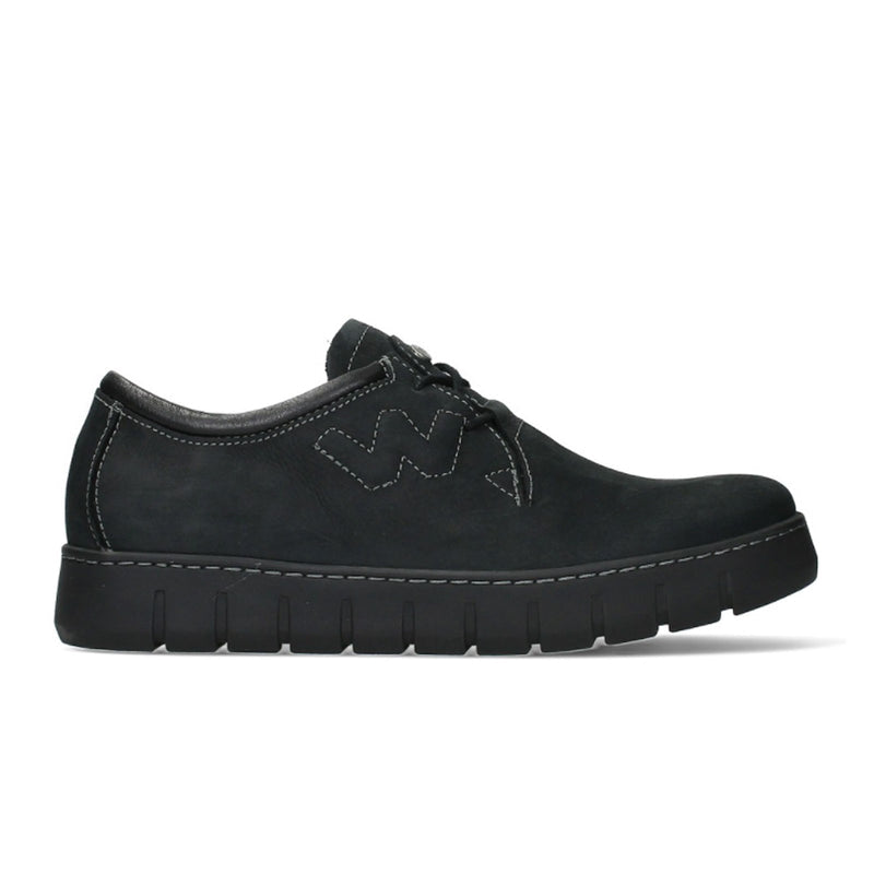 Wolky Timba Lace Up (Women) - Black Oiled Suede Dress-Casual - Lace Ups - The Heel Shoe Fitters