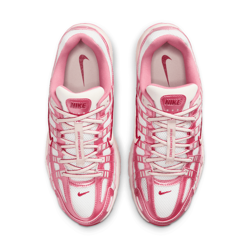 Women's Nike P-6000 "Summit White Slit Red"