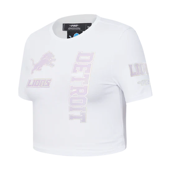 Women’s Pro Standard NFL Detroit Lions Hologram Single Jersey Boxy Tee