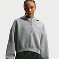 Women's Nike Sportswear Phoenix Fleece Oversized Cropped Henley Hoodie